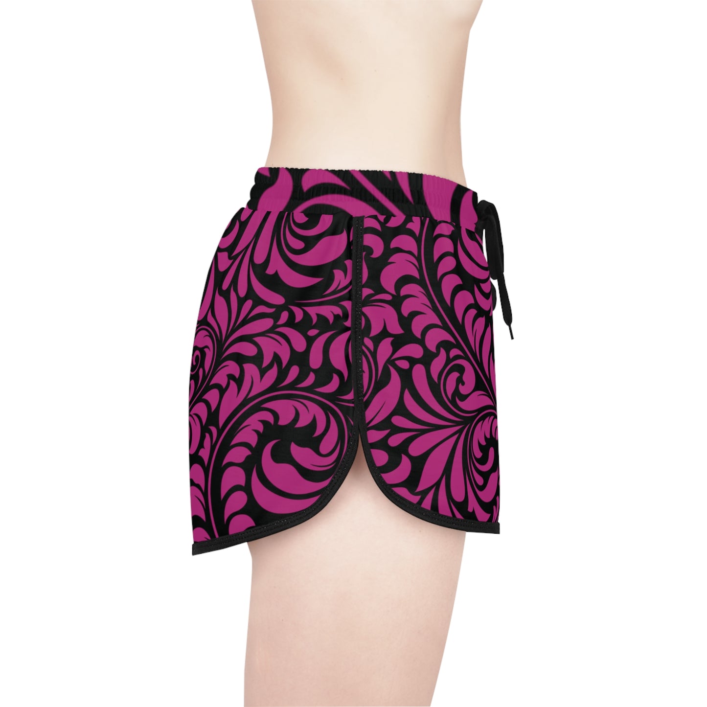 Chic Floral Print Women's Relaxed Shorts, Summer Fashion, Beachwear, Lounge Wear, Exercise, Vacation Style