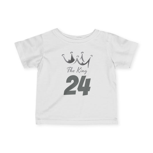 Infant Crown Tee - Baby King 24 Shirt, Toddler Birthday Outfit, Newborn Gift, Cute Baby Tee, Royal Baby Clothes